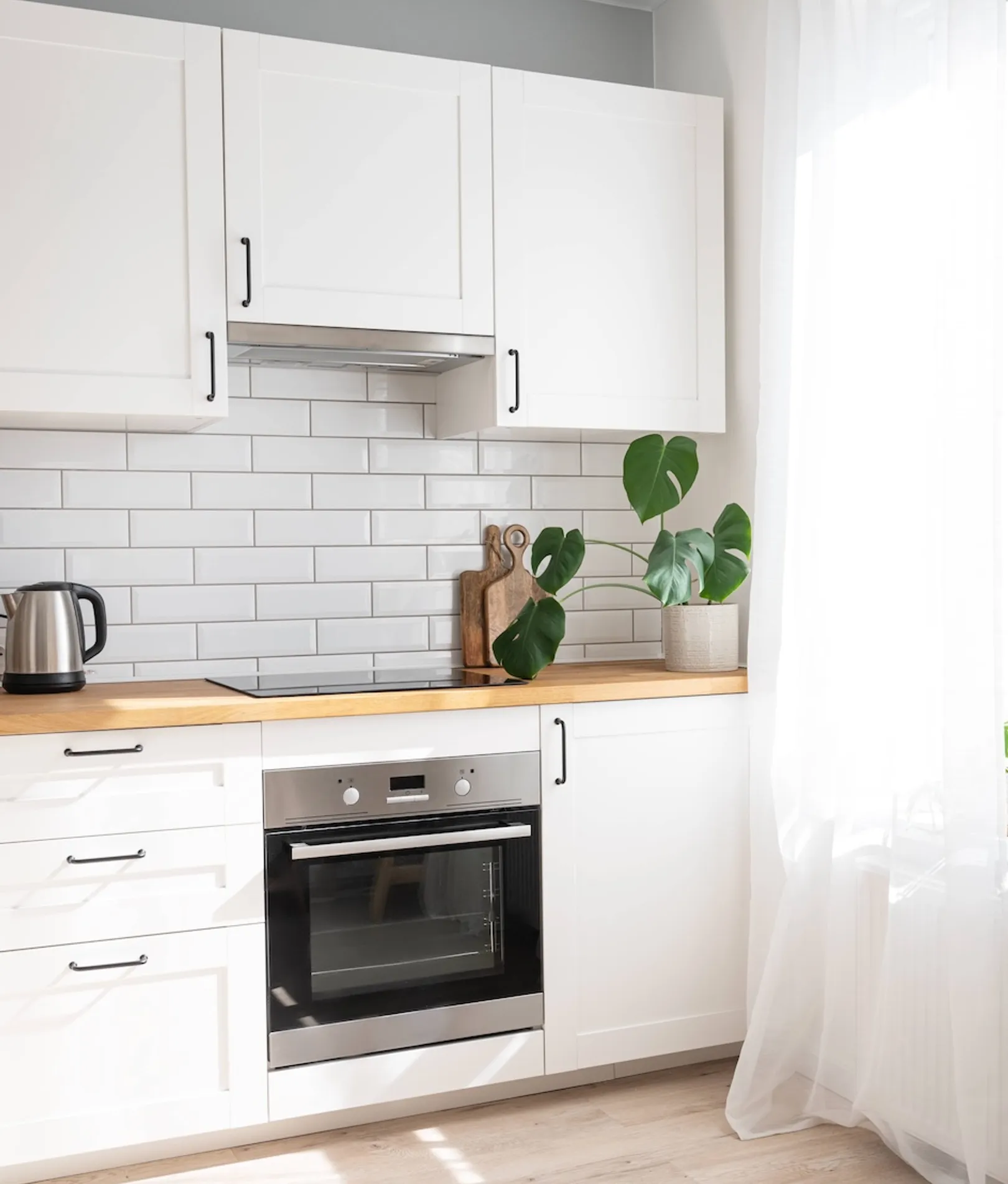 professionally cleaned kitchen