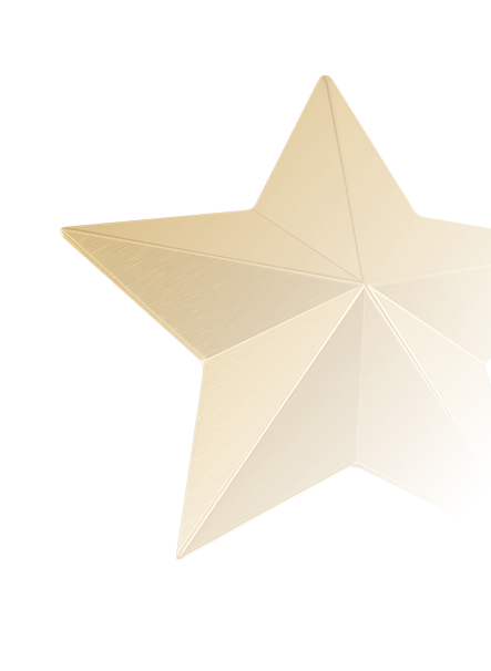Floating star decoration